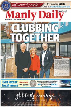 Manly Daily - July 11th 2018