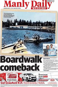 Manly Daily - August 11th 2018