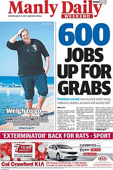 Manly Daily - August 18th 2018