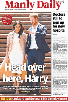 Manly Daily - October 17th 2018