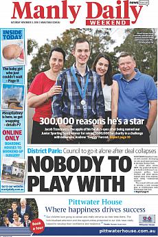 Manly Daily - November 3rd 2018