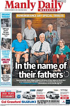 Manly Daily - November 10th 2018